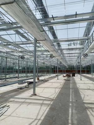 Σύγχρονο ορθογώνιο γυάλινο θερμοκήπιο με αντοχή και προστασία από τις ακτινοβολίες